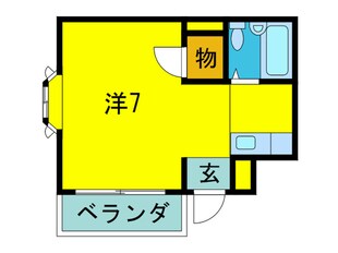 河本マンションの物件間取画像